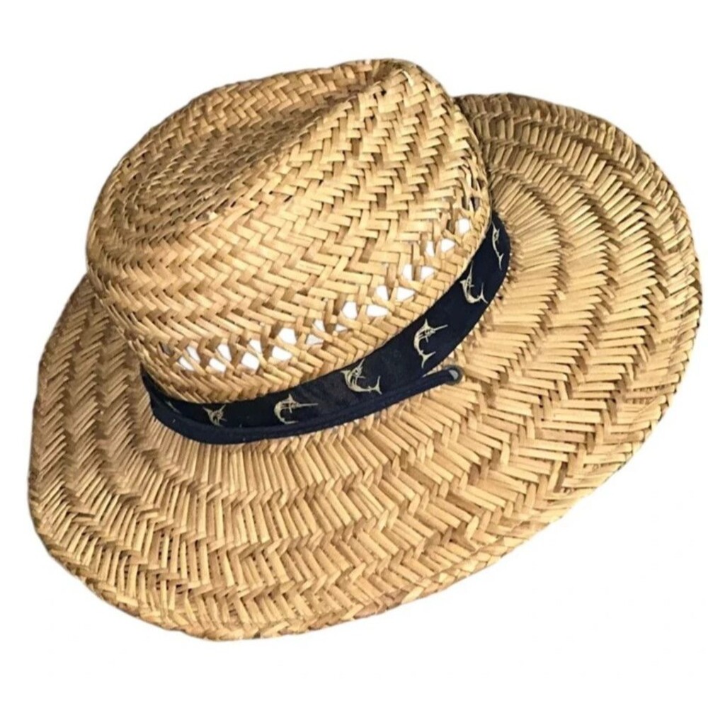 Shade Shack Large Wide Brim Beach Hat Adjustable Strap Outdoor Summer Mens - Picture 4 of 14